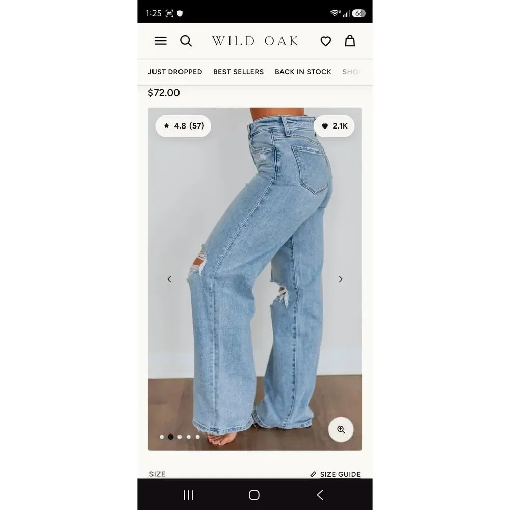 Flying Monkey Women's Mid Rise Classic Straight Jeans Size 30